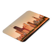 日の出のシカゴスカイラインのパノラマ マグネット (左側)