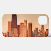 日の出のシカゴスカイラインのパノラマ Case-Mate iPhoneケース (裏面 (横))
