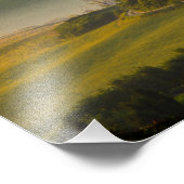 日の出のトスカーナの丘の風景 フォトプリント            (角)