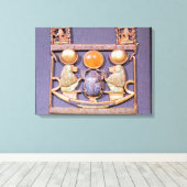 日の出のネックレス キャンバスプリント (インサイチュ (ウッドフロア))