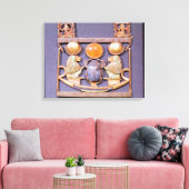 日の出のネックレス キャンバスプリント (インサイチュ (リビング))