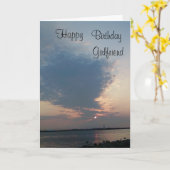 日の出のバースデー・カード カード (黄色い花)