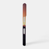 日の出のビンテージ砂漠の山々 iPhone 16ケース (右側面)