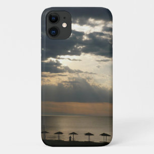 日の出のビーチでギリシャ名勝シースケープフォト iPhone 11 ケース