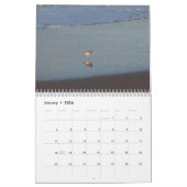 日の出のビーチの歩行 カレンダー (1月 2026)