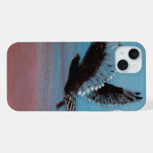 日の出のフクロウアート iPhoneケース (裏面横)