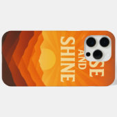 日の出のモチベーションを高める携帯ケース - Rise and Shine Case-Mate iPhoneケース (裏面 (横))