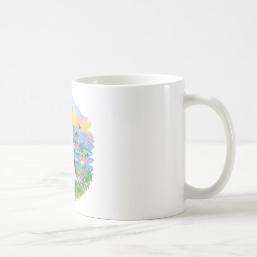 日の出のユリ - ブレナムキャバリア コーヒーマグカップ (右)
