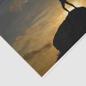 日の出のヨガ 薄葉紙 (詳細)