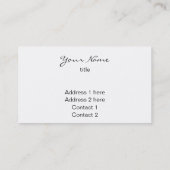 日の出のヴィンテージのスタイル#3のエッフェル塔 名刺 (裏面)