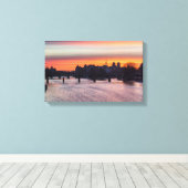 日の出の上のイルデラシテアンドノートルダム – パリ キャンバスプリント (インサイチュ (ウッドフロア))