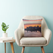 日の出の上のイルデラシテアンドノートルダム – パリ クッション (椅子)