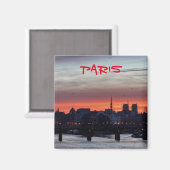 日の出の上のイルデラシテアンドノートルダム – パリ マグネット (正面/裏面)