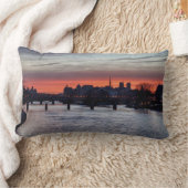 日の出の上のイルデラシテアンドノートルダム – パリ ランバークッション (ブランケット)