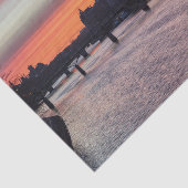 日の出の上のイルデラシテアンドノートルダム – パリ 薄葉紙 (詳細)