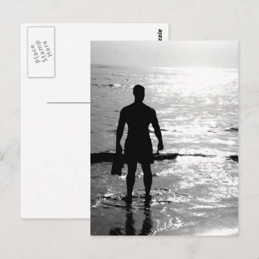 日の出の人 ポストカード (正面/裏面)