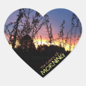 日の出の光がホライズンフォトカスタム ハートシール (正面)