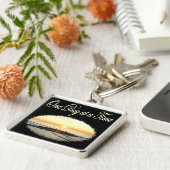 日の出の写真 キーホルダー (側面)