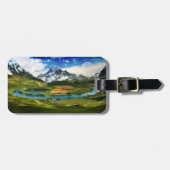 日の出の写真 ラゲッジタグ (正面横)