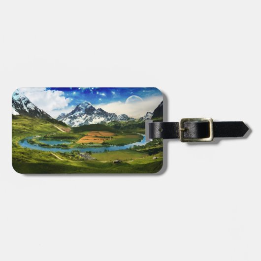 日の出の写真 ラゲッジタグ (正面横)