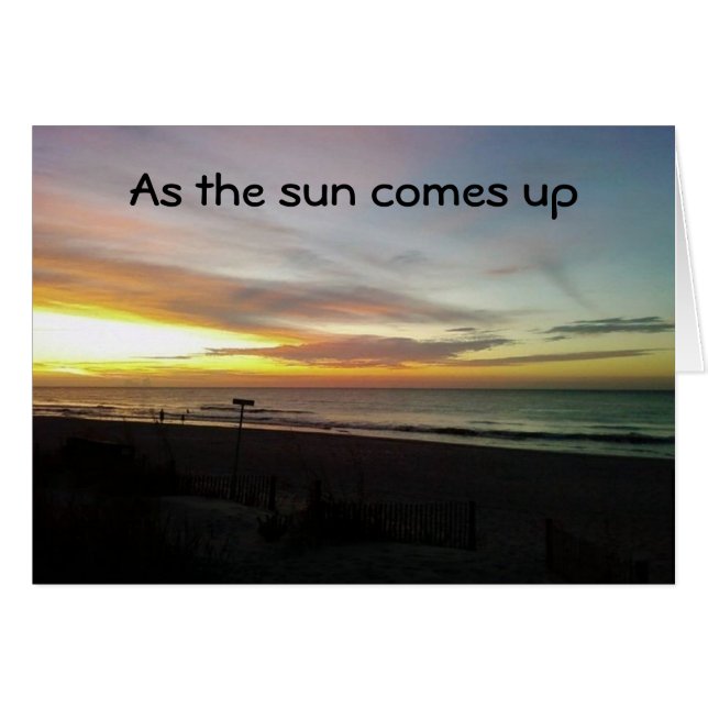 日の出の写真 – 太陽が私の心来の上に (正面横)