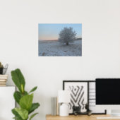 日の出の冬樹 ポスター (ホームオフィス)