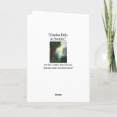 「日の出の園路」グリーティングカード カード (裏面)