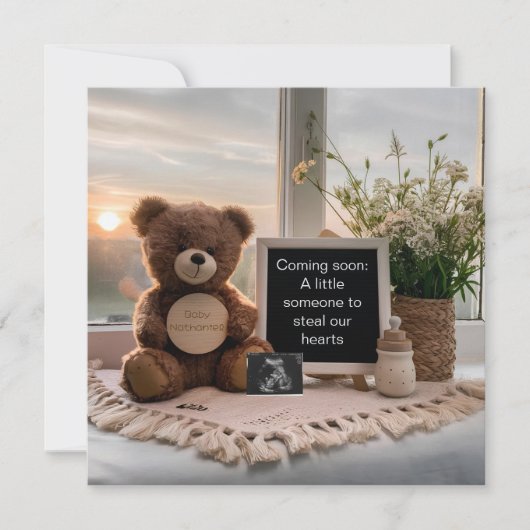 日の出の妊娠の発表に座る シーズンカード (正面)