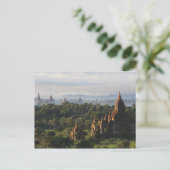 日の出の寺院，バガン，ミャンマー ポストカード (スタンド正面)