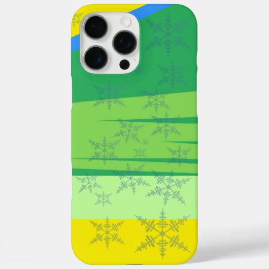 日の出の山の青い雪片 Case-Mate iPhoneケース (裏面)