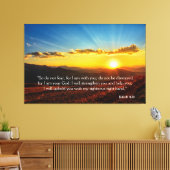 日の出の山イザヤ41:10恐れていない キャンバスプリント (インサイチュ (リビング))