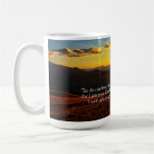日の出の山イザヤ41:10恐れていない コーヒーマグカップ (左)