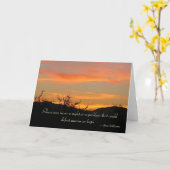 日の出の希望 – グリーティングカード (黄色い花)