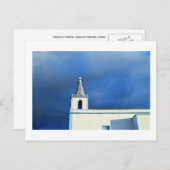 日の出の教会：アゾレス諸島ポスのアングラドヘロイズモ ポストカード (正面/裏面)