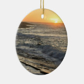 日の出の日没のクリスマスのオーナメント セラミックオーナメント (右)