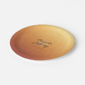 日の出の日没グラデーシグラデーションョン ペーパープレート (アングル)