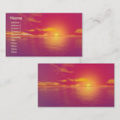 日の出の日没 名刺 (正面/裏面)
