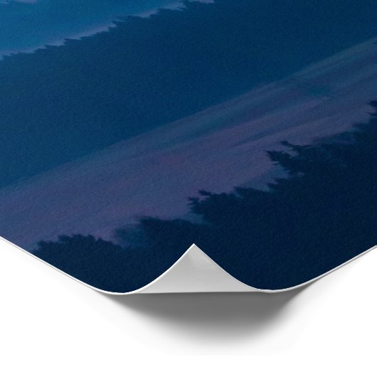 日の出の明るい雲 ポスター (角)