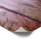 日の出の松の間の霧エバーグレーズ ポスター (角)