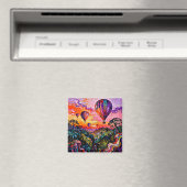 日の出の気球1 マグネット (インサイチュ (食洗機))