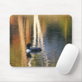 日の出の水潜り鳥 マウスパッド (マウス)