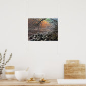 日の出の氷景 ポスター (キッチン)