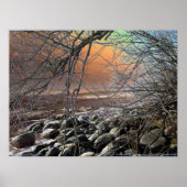 日の出の氷景 ポスター (正面)