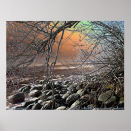 日の出の氷景 ポスター