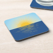 日の出の海の新しい開始 コースター (左側)