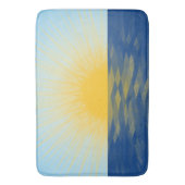 日の出の海の新しい開始 バスマット (正面縦)