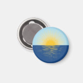日の出の海の新しい開始 マグネット (正面/裏面)