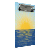 日の出の海の新しい開始 ミニクリップボード (アングル)