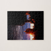 日の出の海は使徒の島ウィスコンシンに洞窟を作ります ジグソーパズル (横)