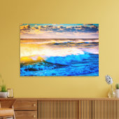 日の出の海岸景色 キャンバスプリント (インサイチュ (リビング))